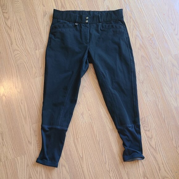 OVATION FULL SEAT RIDING BREECHES EQUESTRIAN JODPHUR PANTS STRETCH sz 34R - Picture 2 of 7